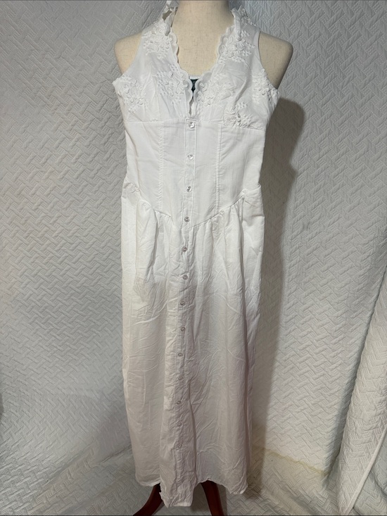 wild fable Dresses & Skirts - wild fable White Eyelet Lace Button-Front Maxi Dress